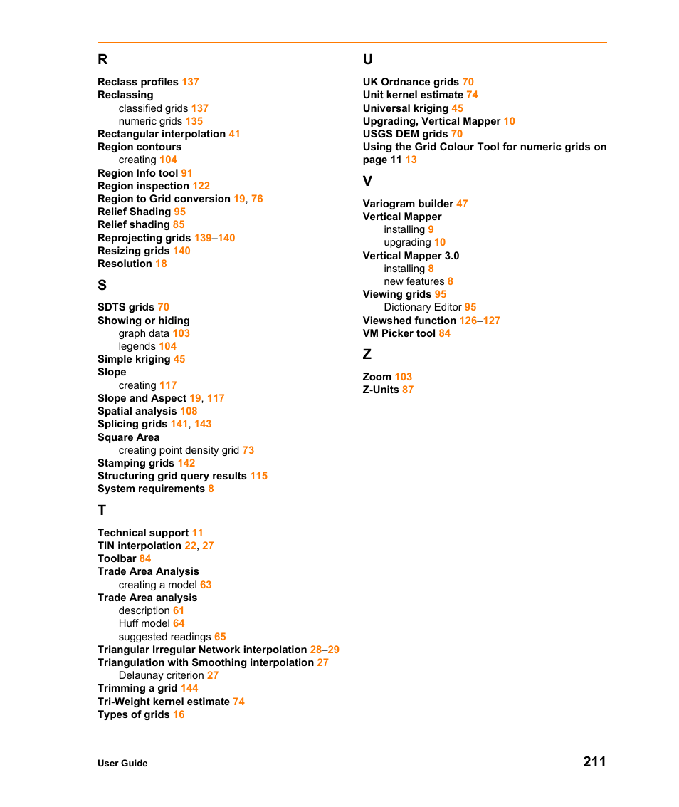 211 r | Pitney Bowes MapInfo Vertical Mapper User Manual | Page 213 / 213