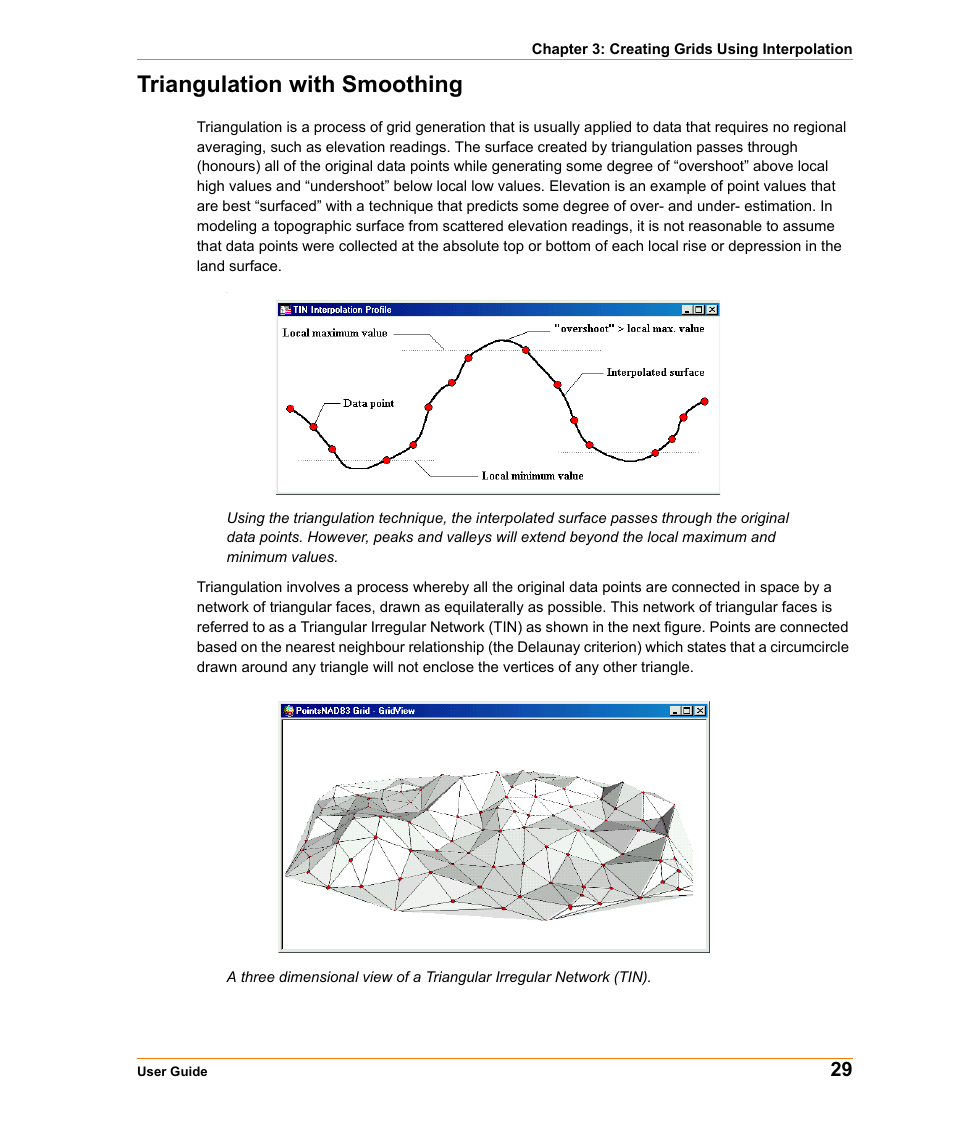 Triangulation with smoothing | Pitney Bowes MapInfo Vertical Mapper User Manual | Page 31 / 213