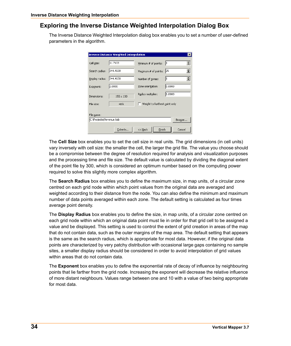 Pitney Bowes MapInfo Vertical Mapper User Manual | Page 36 / 213