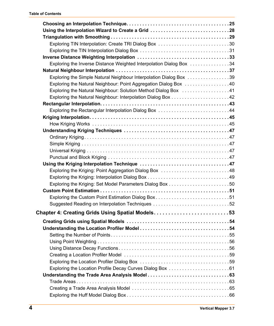 Pitney Bowes MapInfo Vertical Mapper User Manual | Page 4 / 213