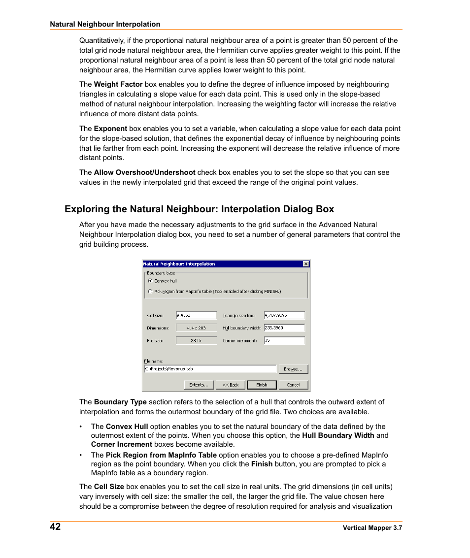 Pitney Bowes MapInfo Vertical Mapper User Manual | Page 44 / 213