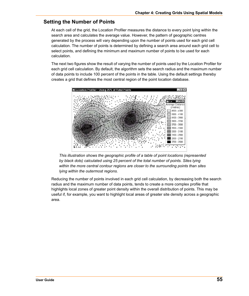 Setting the number of points, 55 setting the number of points | Pitney Bowes MapInfo Vertical Mapper User Manual | Page 57 / 213