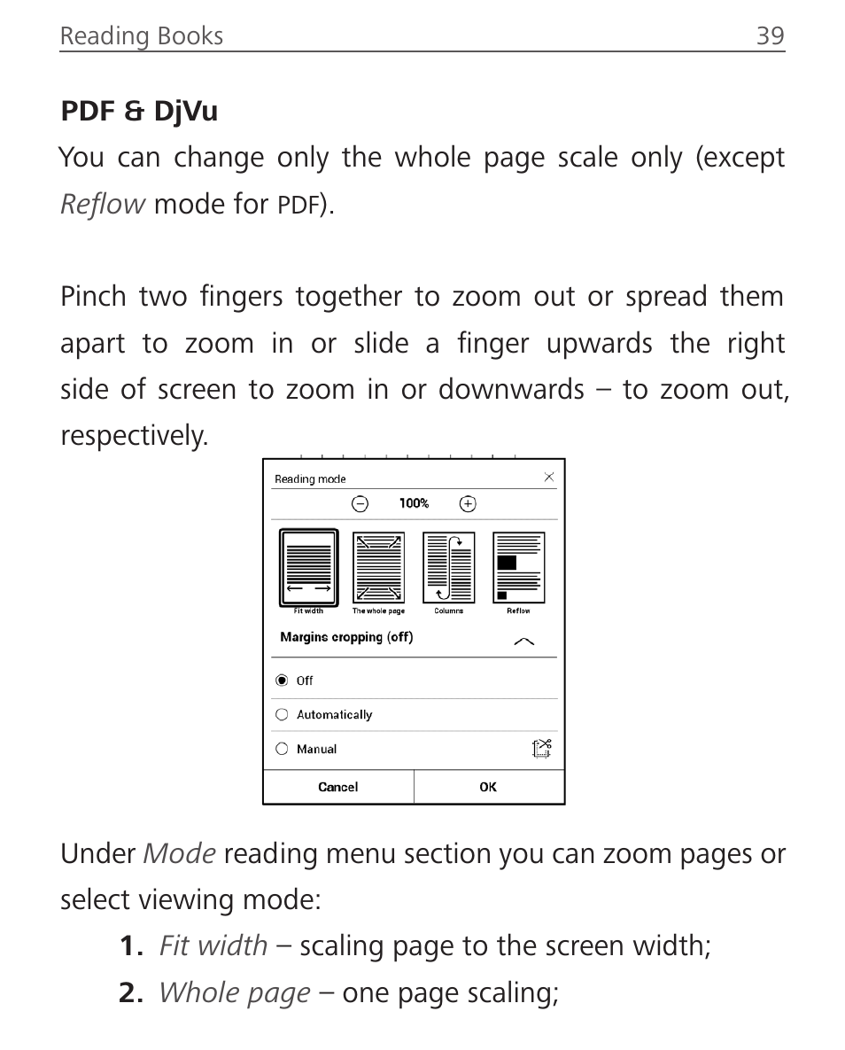 Pdf & djvu | PocketBook Sense with KENZO cover User Manual | Page 39 / 93