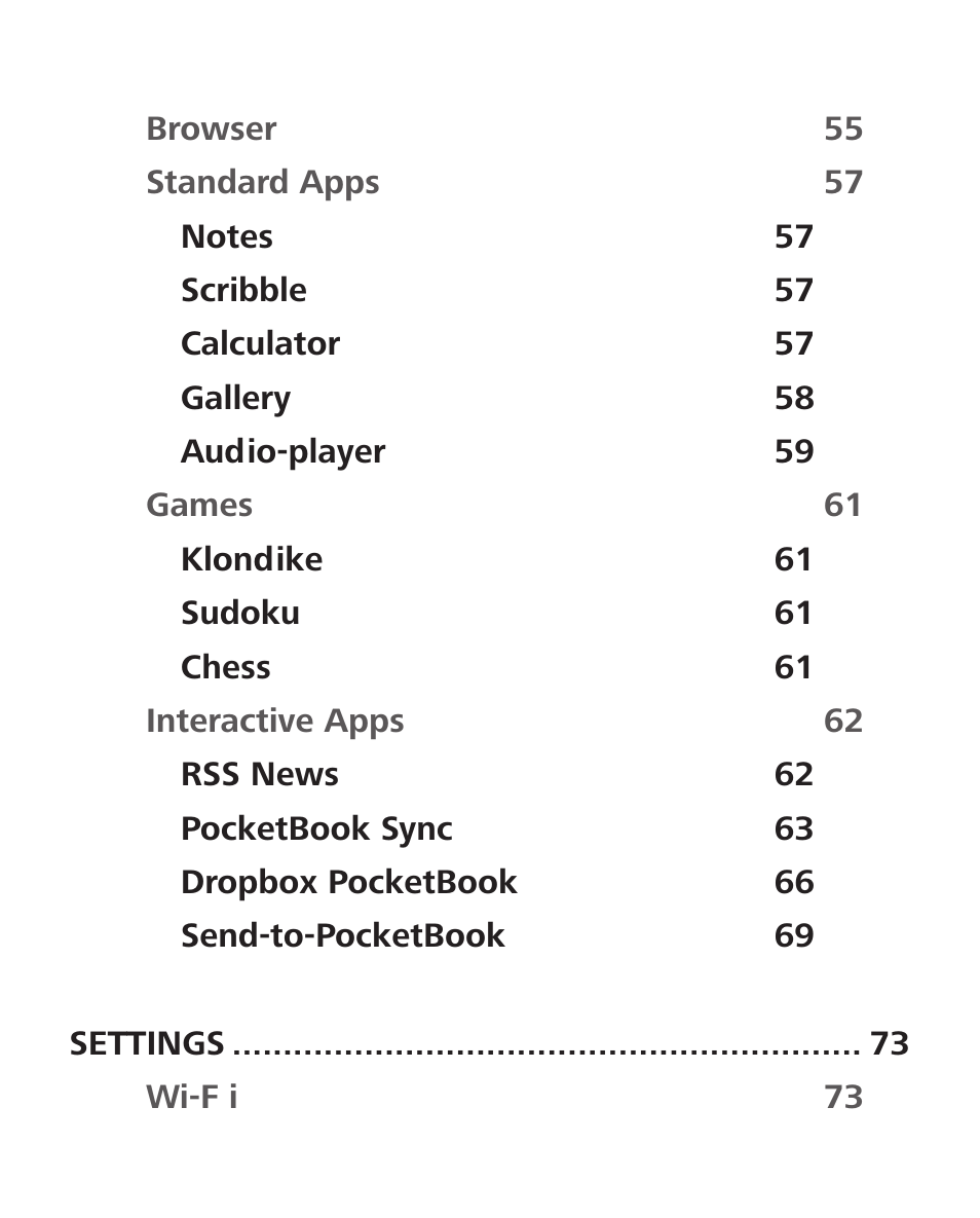 PocketBook InkPad User Manual | Page 4 / 96