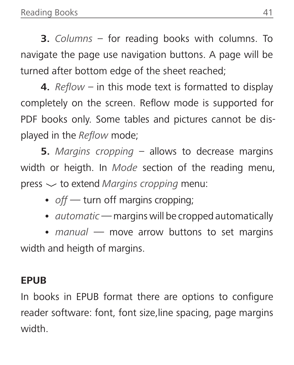 Epub, Epub 41 | PocketBook InkPad User Manual | Page 41 / 96