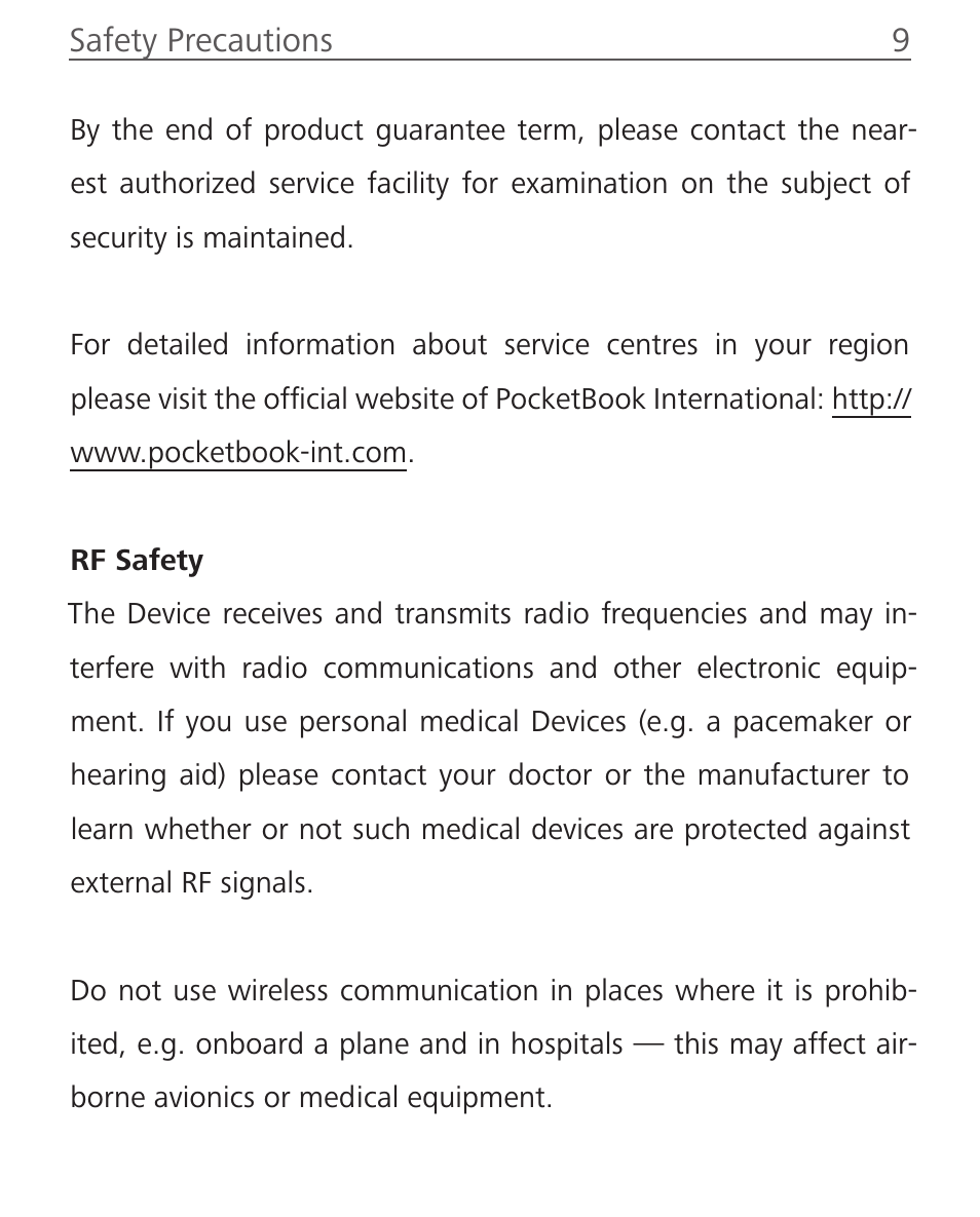PocketBook InkPad User Manual | Page 9 / 96