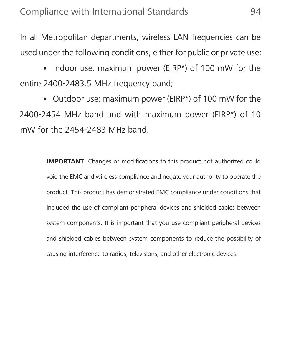 Compliance with international standards 94 | PocketBook InkPad User Manual | Page 94 / 96