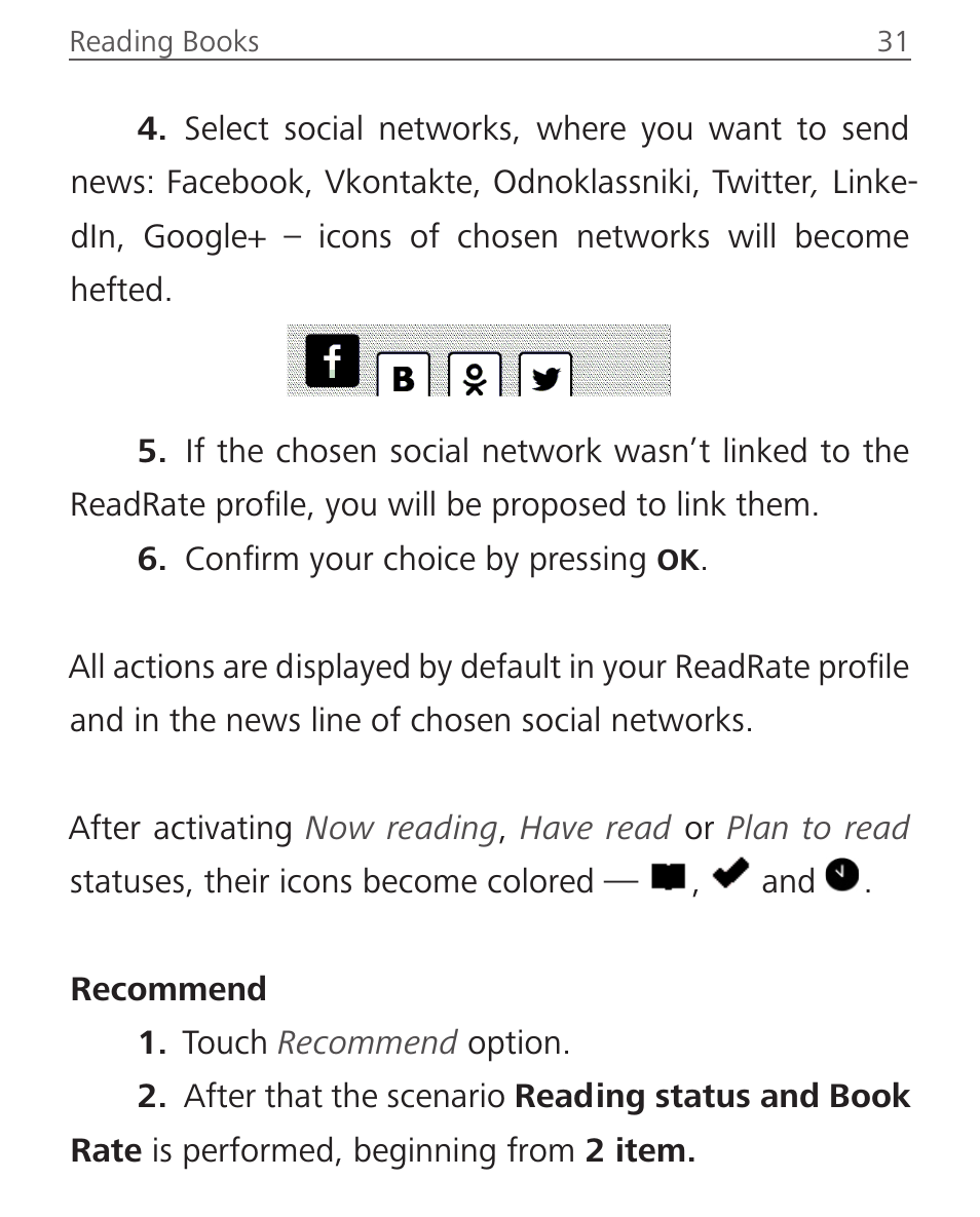 PocketBook Ultra User Manual | Page 31 / 102
