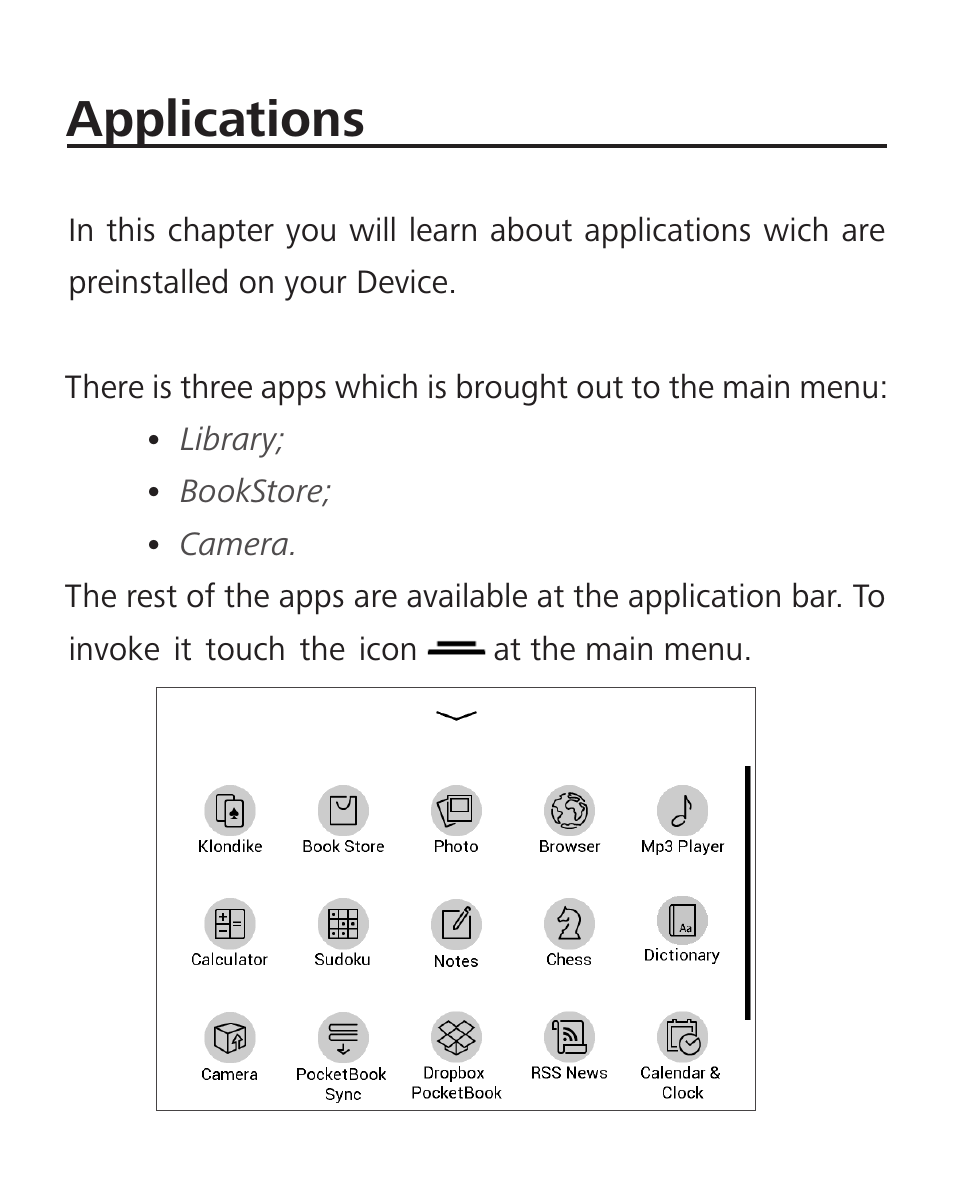 Applications | PocketBook Ultra User Manual | Page 51 / 102