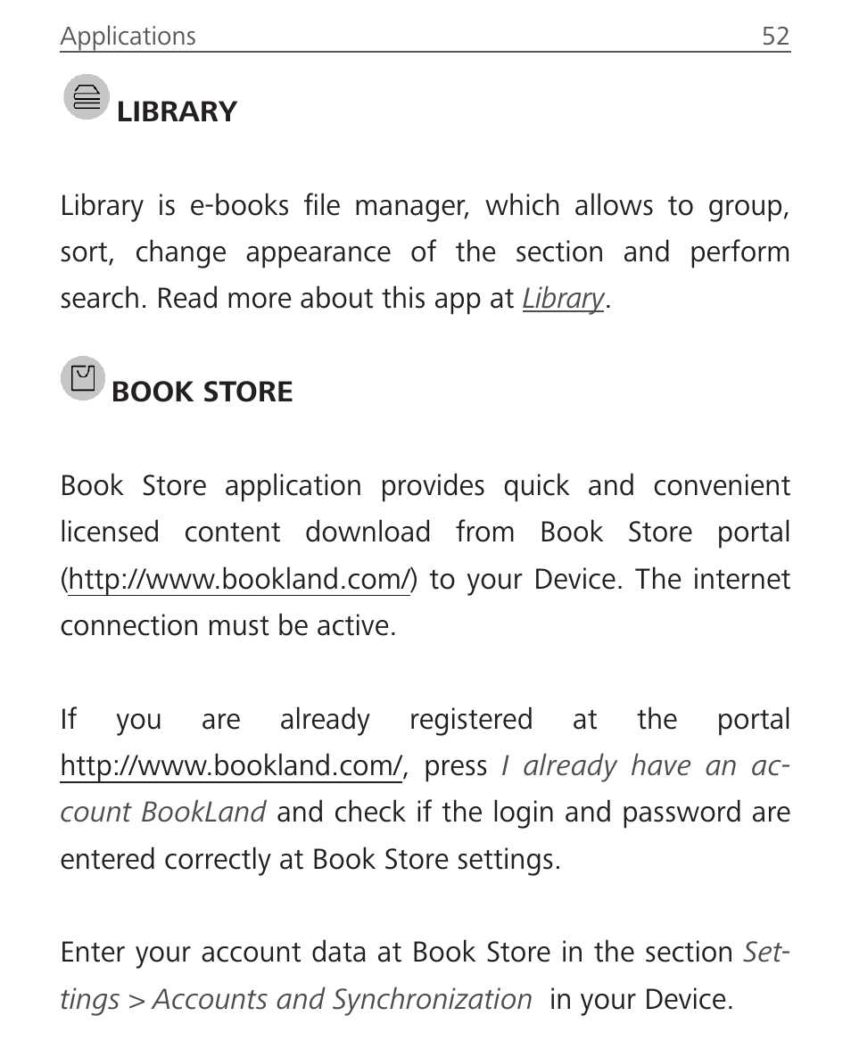 Book store | PocketBook Ultra User Manual | Page 52 / 102