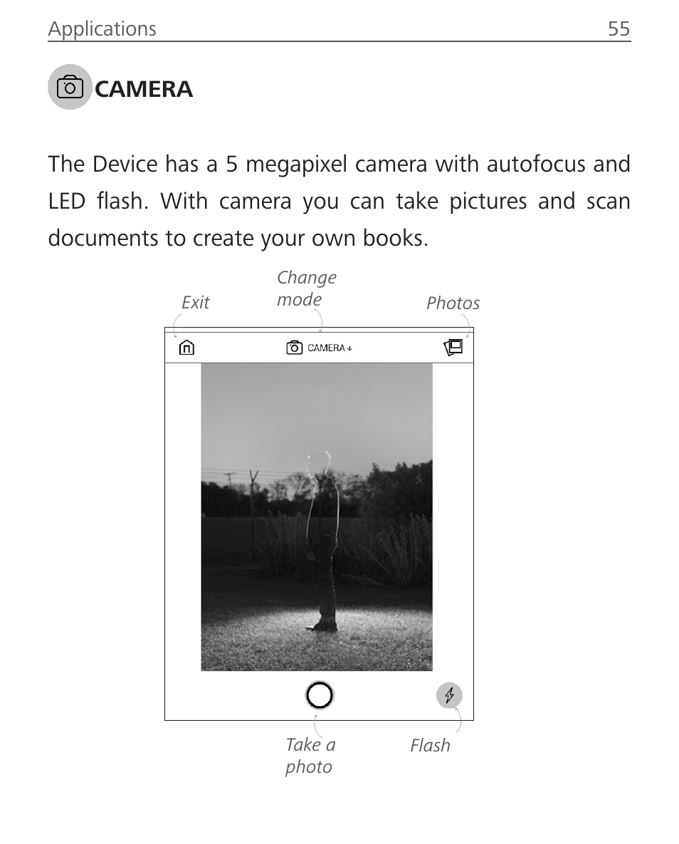 Camera, Camera 55 | PocketBook Ultra User Manual | Page 55 / 102