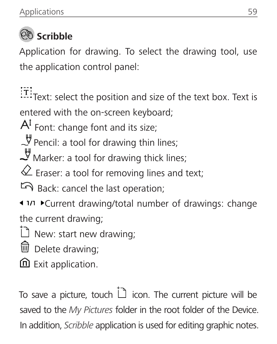 Scribble, Scribble 59 | PocketBook Ultra User Manual | Page 59 / 102