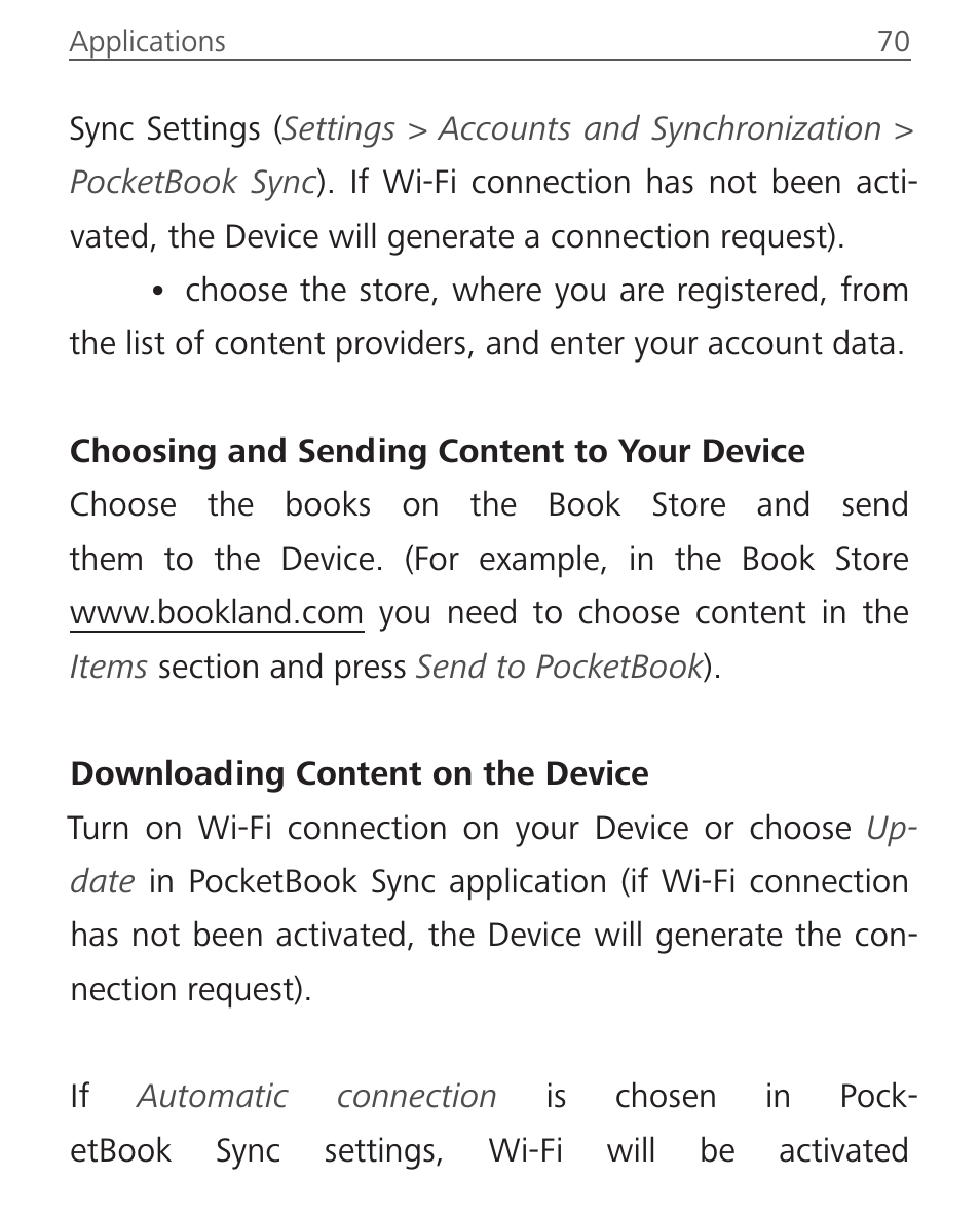 PocketBook Ultra User Manual | Page 70 / 102
