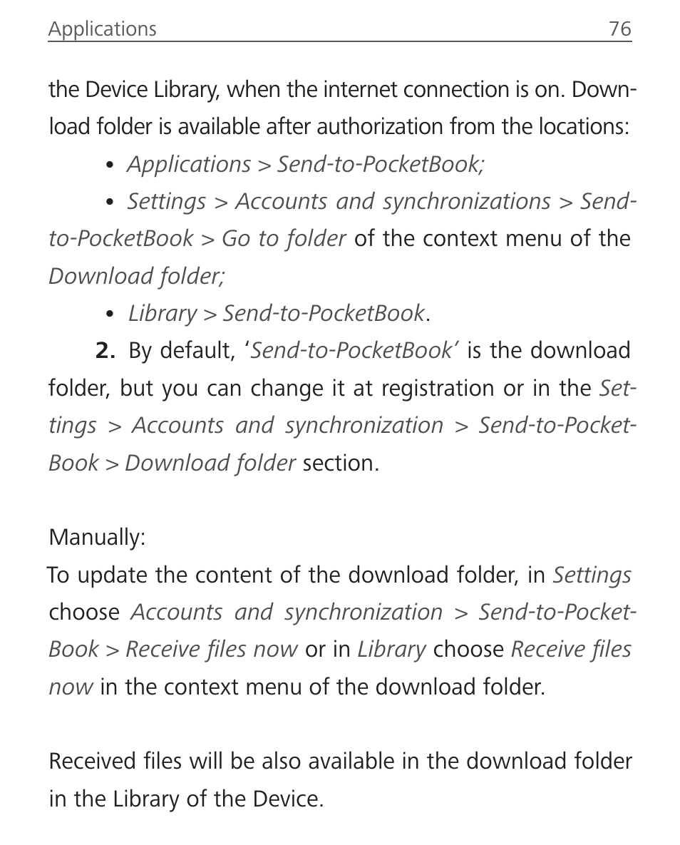 PocketBook Ultra User Manual | Page 76 / 102