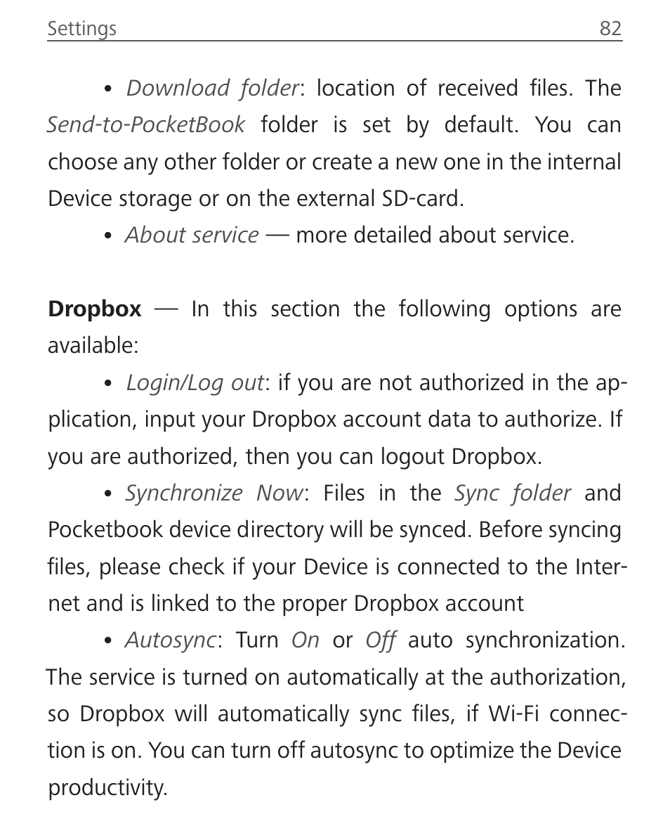 PocketBook Ultra User Manual | Page 82 / 102