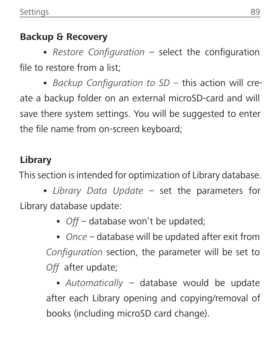 Maintenance, Maintenance 89 | PocketBook Ultra User Manual | Page 89 / 102