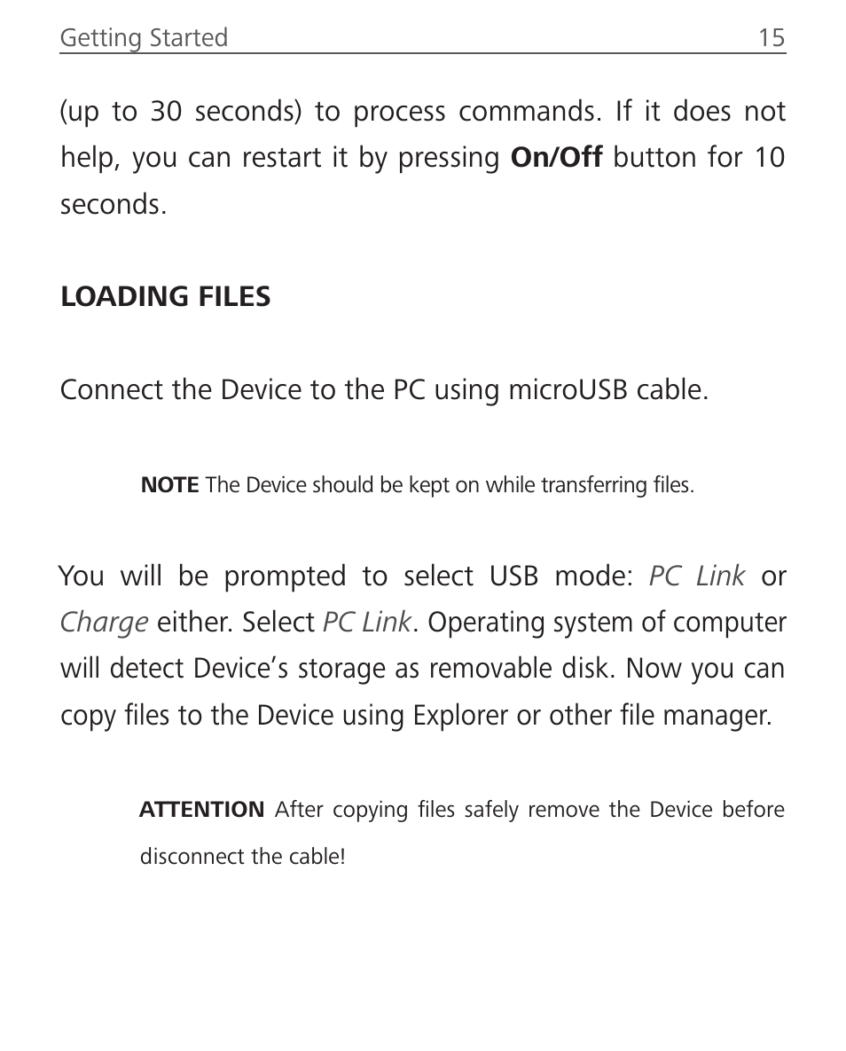 Loading files | PocketBook Aqua User Manual | Page 15 / 91