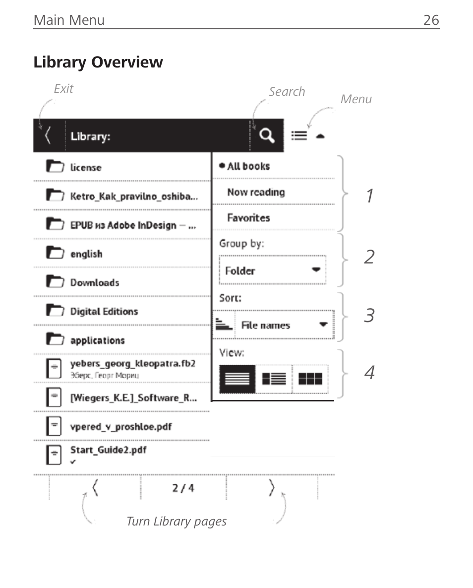 PocketBook Aqua User Manual | Page 26 / 91