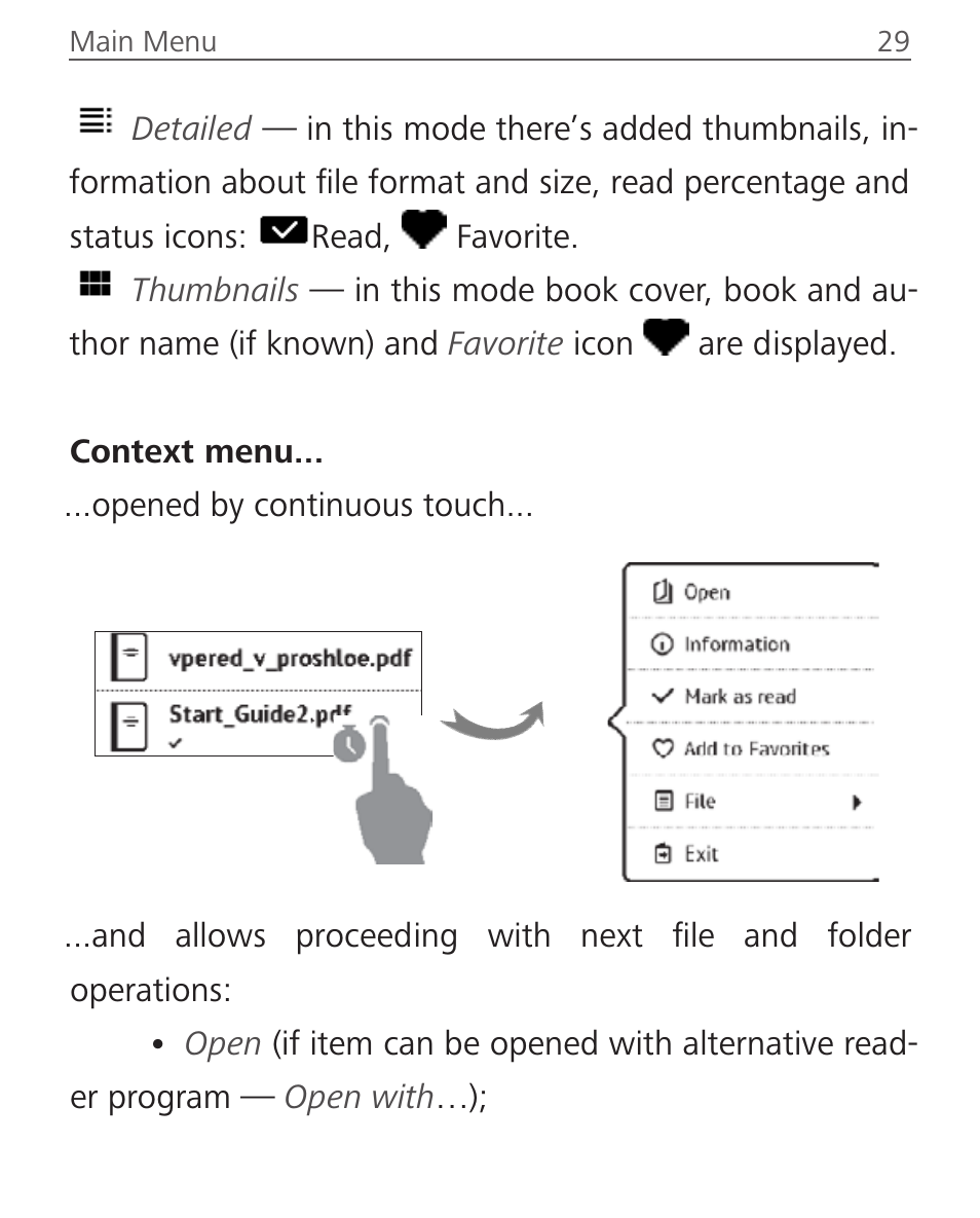 PocketBook Aqua User Manual | Page 29 / 91