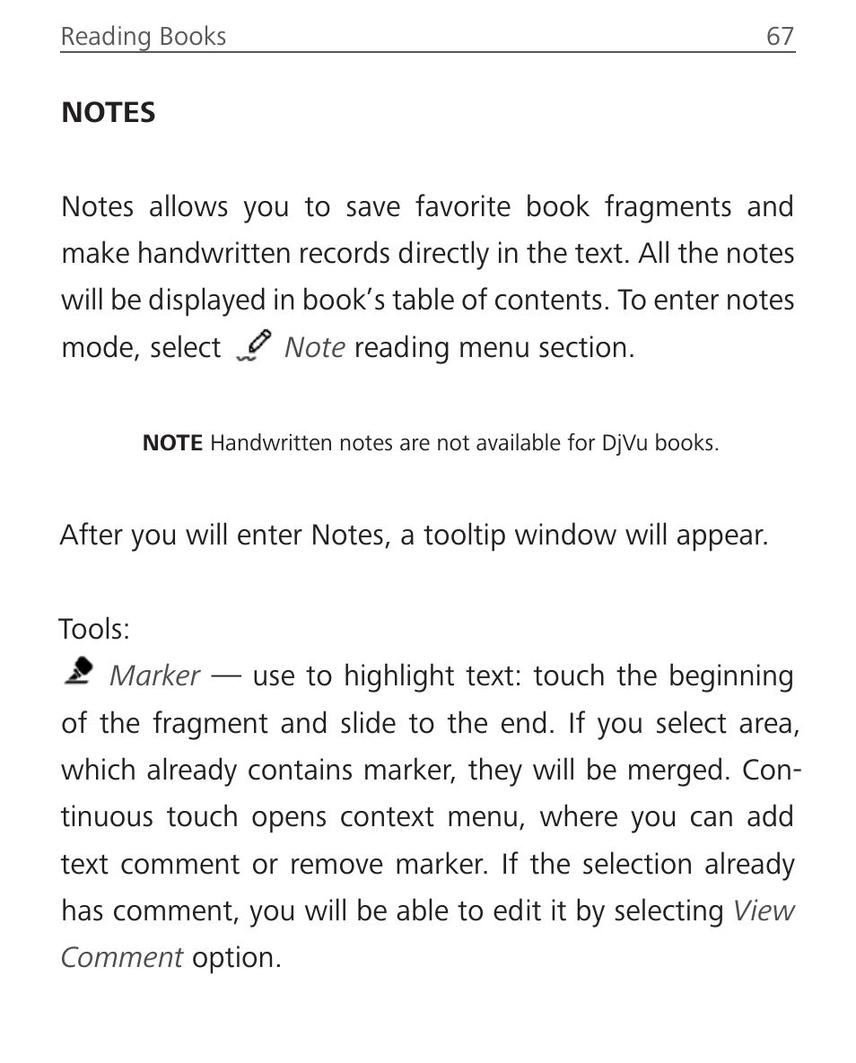 Notes, Notes 67 | PocketBook Aqua User Manual | Page 67 / 91