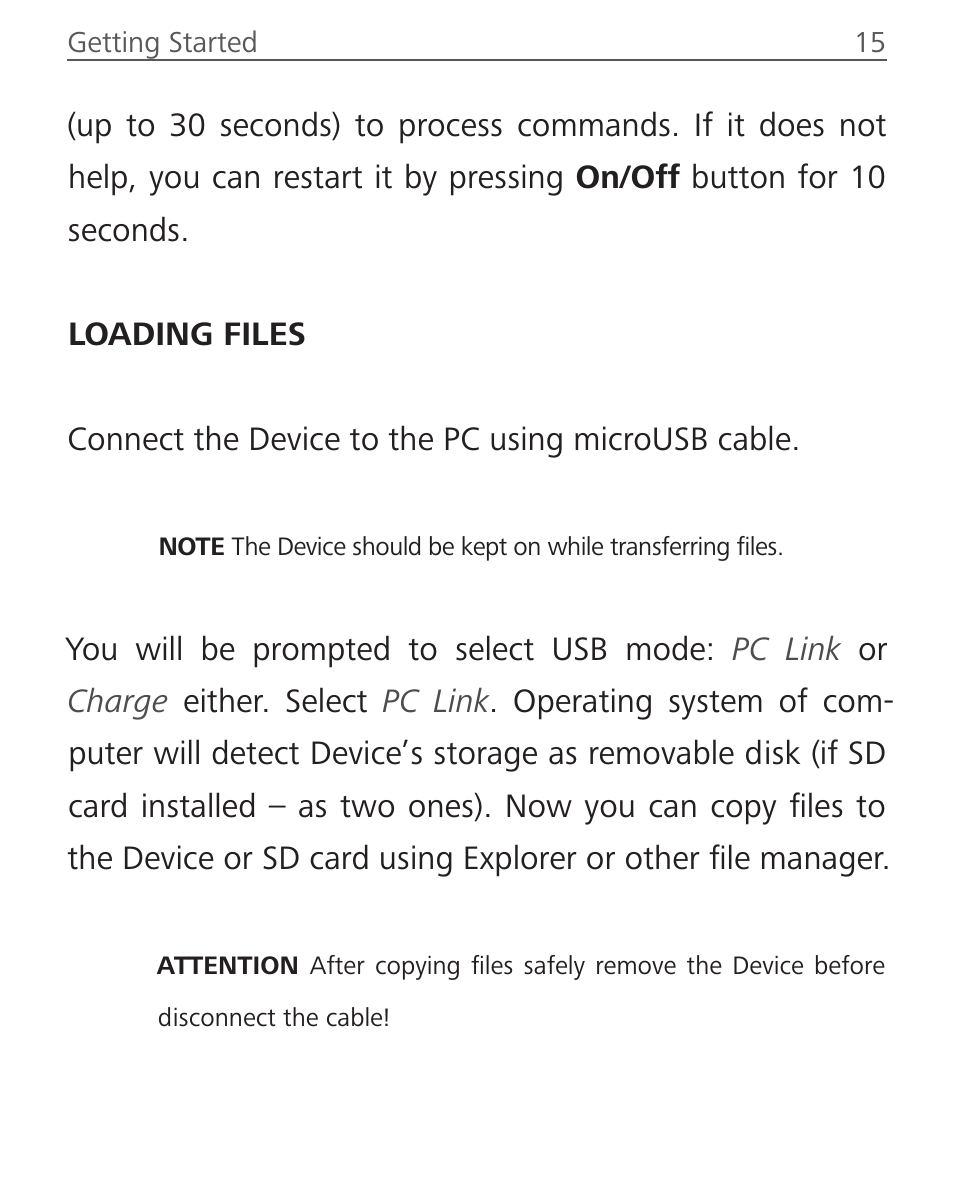 Loading files | PocketBook Touch Lux 2 User Manual | Page 15 / 95