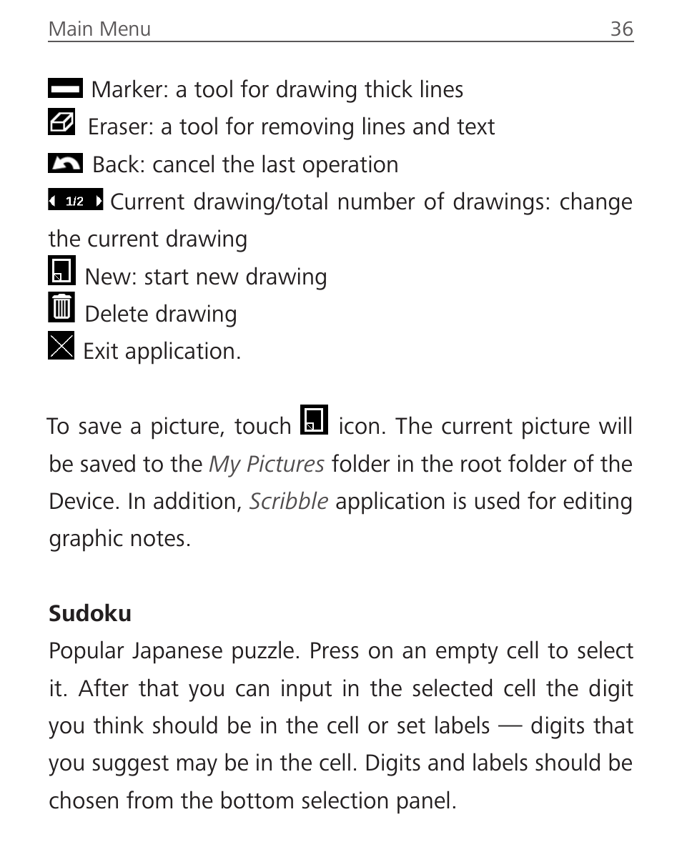Sudoku, Sudoku 36 | PocketBook Touch Lux 2 User Manual | Page 36 / 95