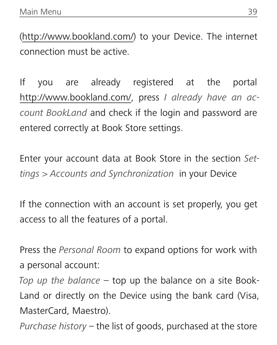 PocketBook Touch Lux 2 User Manual | Page 39 / 95