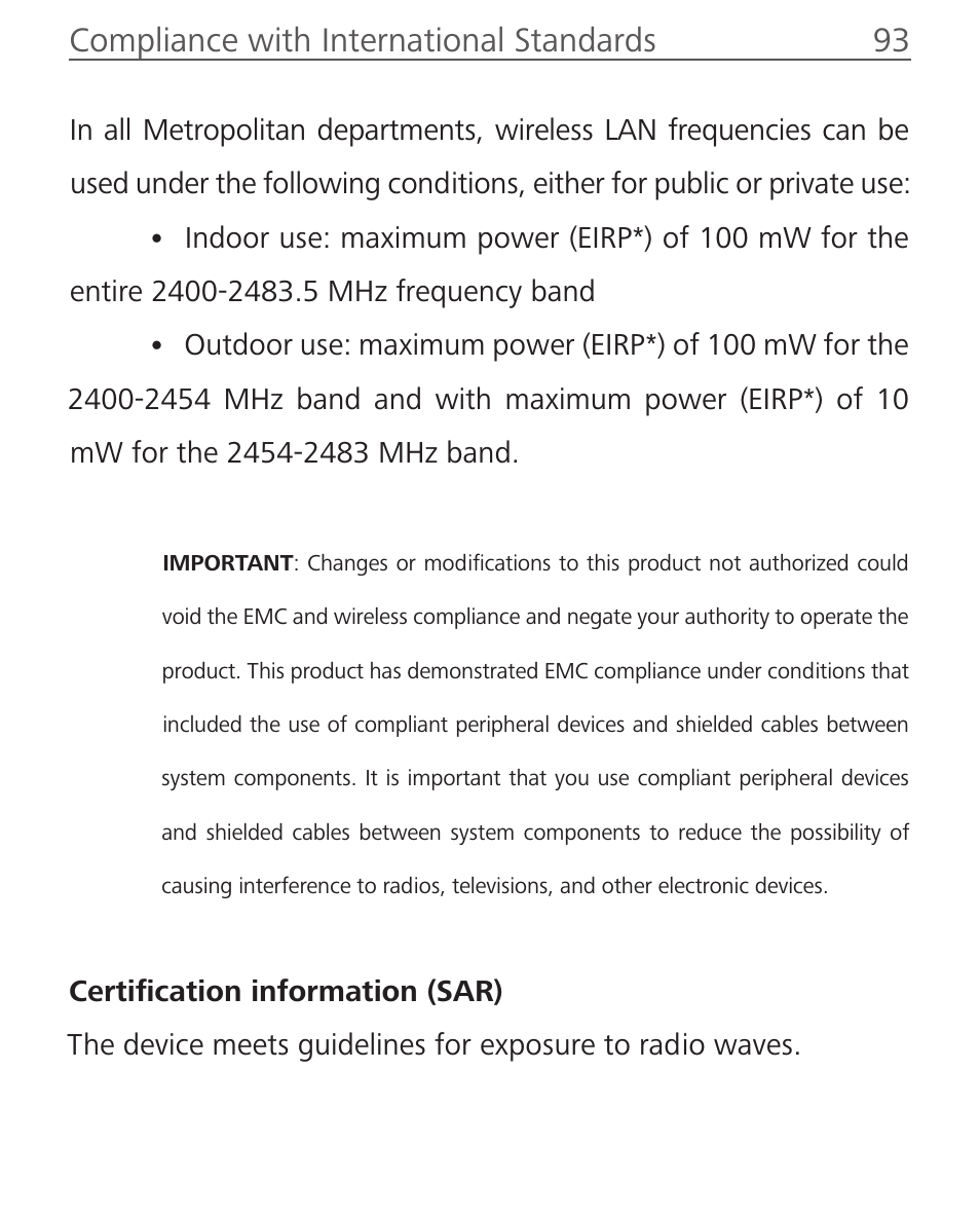 Compliance with international standards 93 | PocketBook Touch Lux 2 User Manual | Page 93 / 95