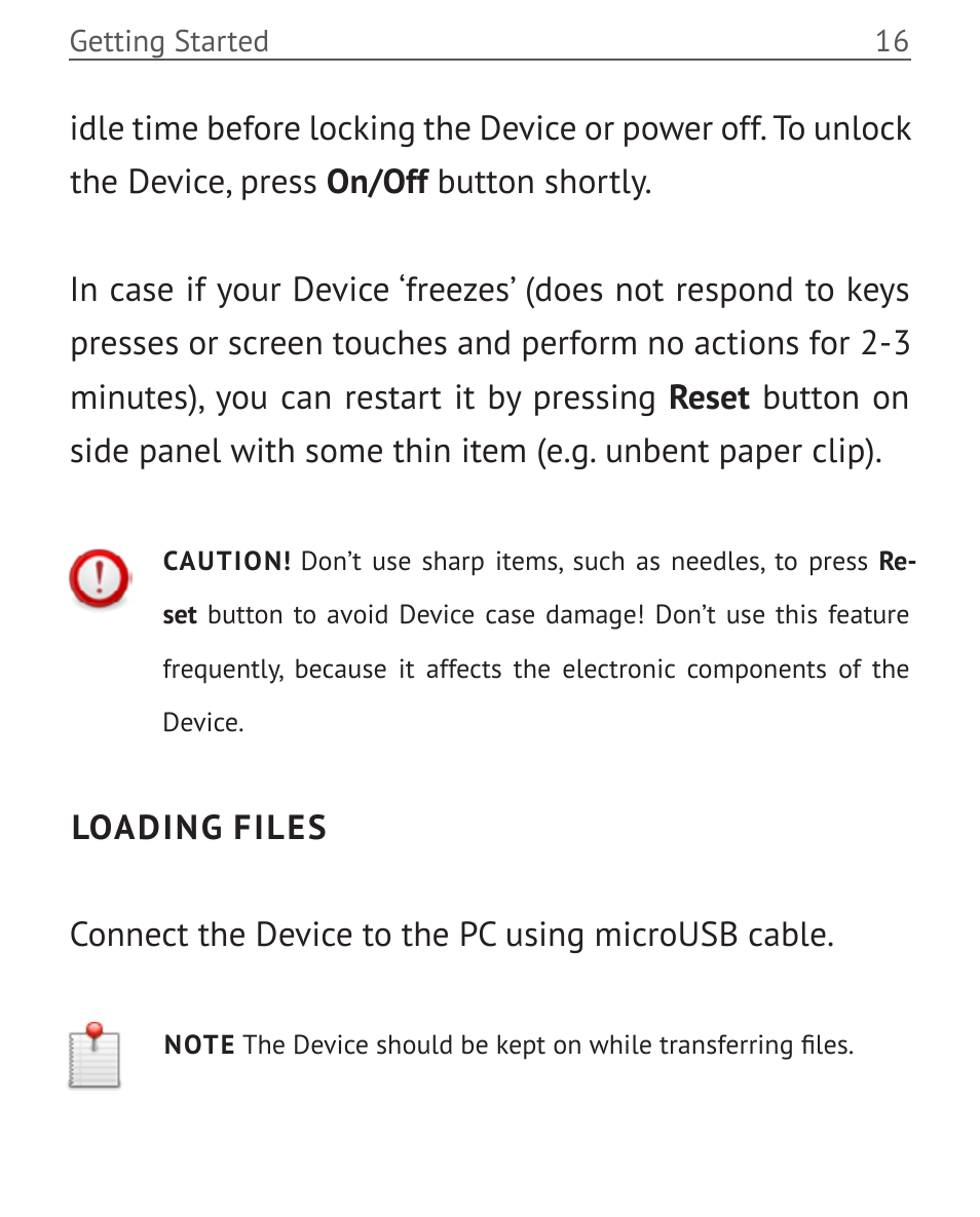 Loading files | PocketBook Touch User Manual | Page 16 / 101