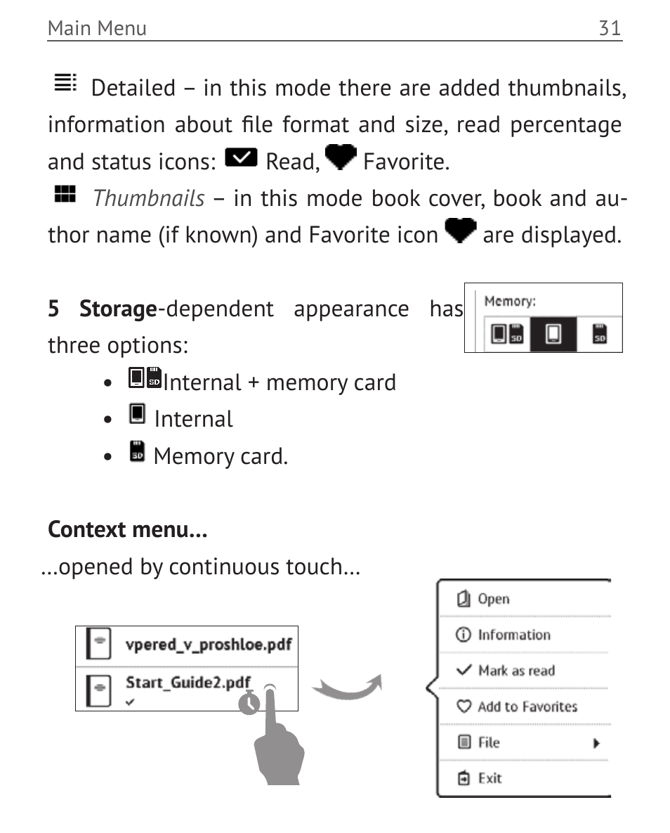 PocketBook Touch User Manual | Page 31 / 101