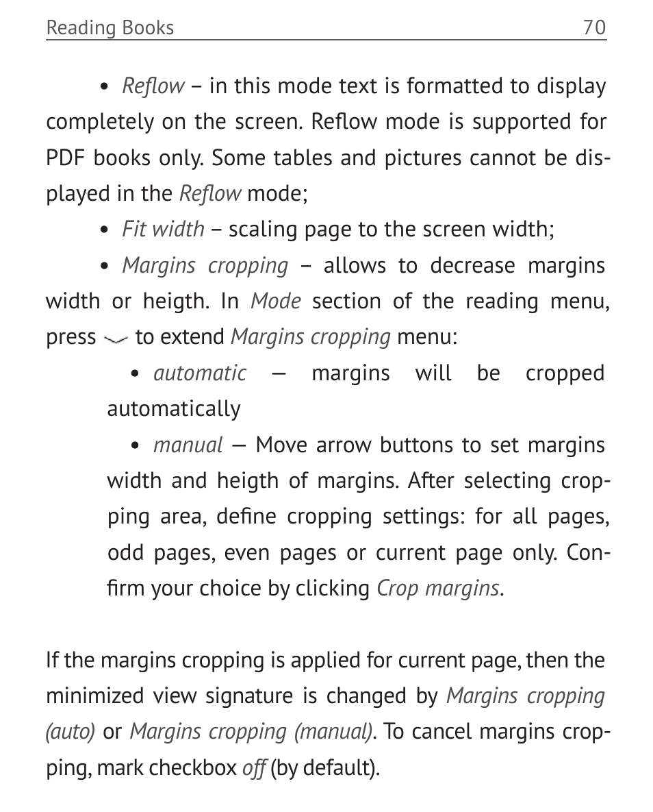 PocketBook Touch User Manual | Page 70 / 101