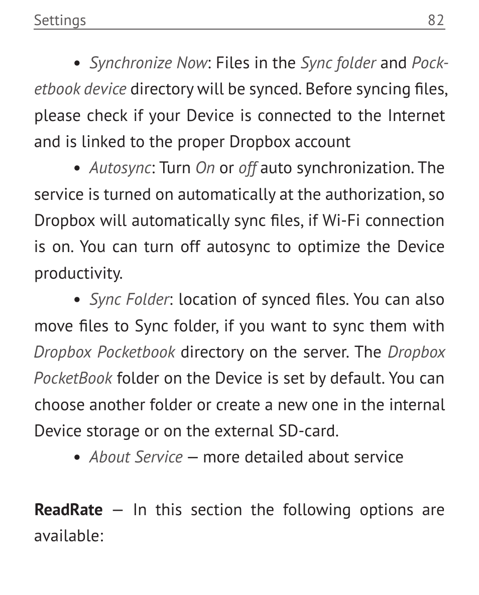 PocketBook Touch User Manual | Page 82 / 101