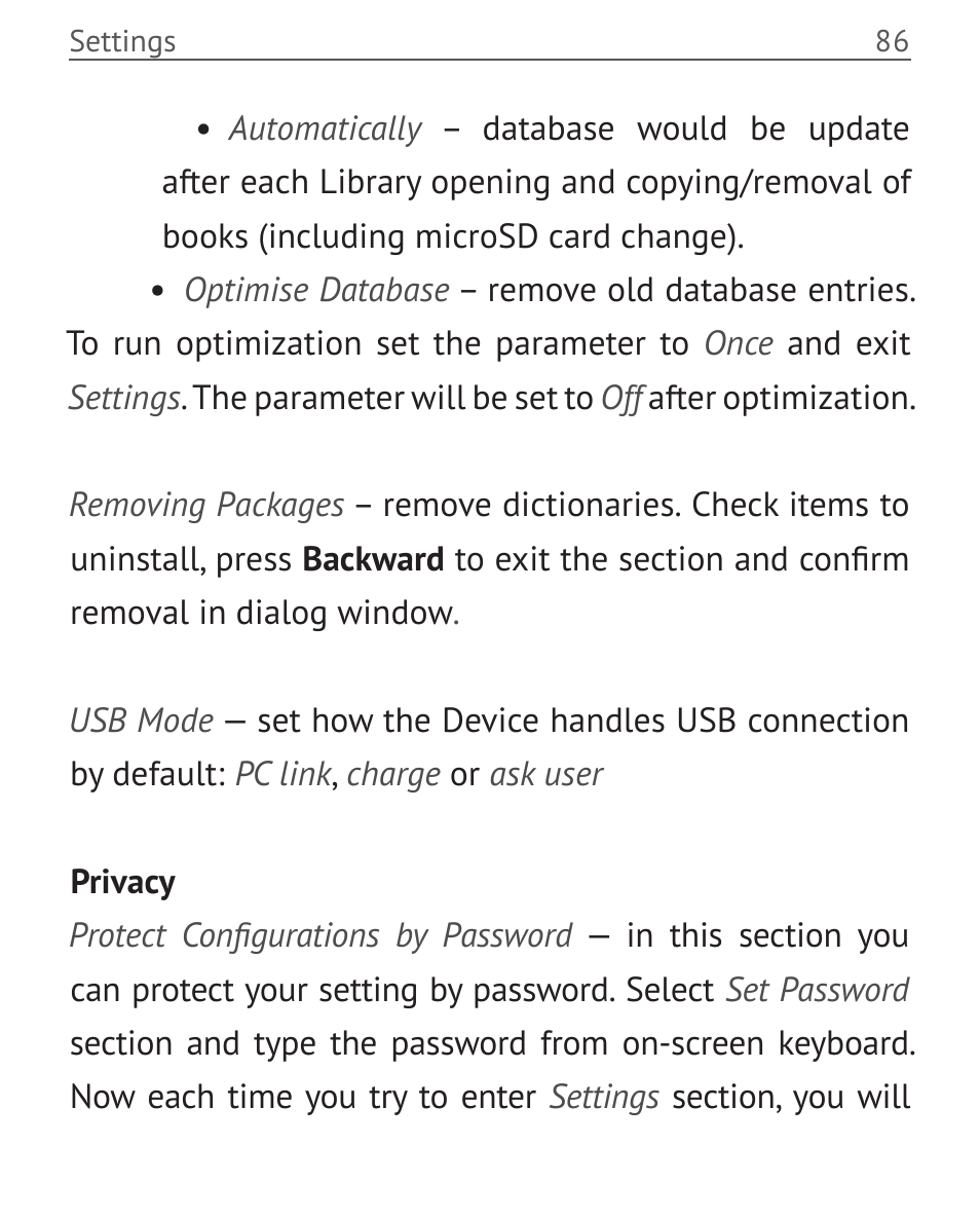 PocketBook Touch User Manual | Page 86 / 101