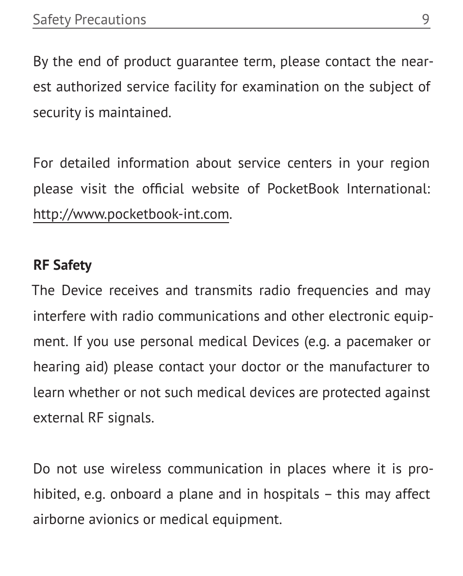 PocketBook Touch User Manual | Page 9 / 101