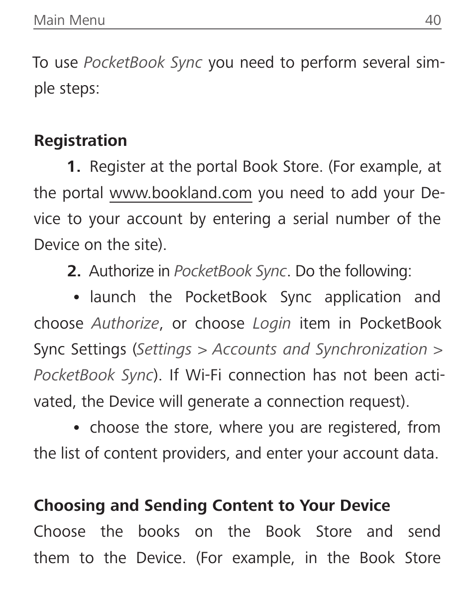 PocketBook Basic Touch User Manual | Page 42 / 93