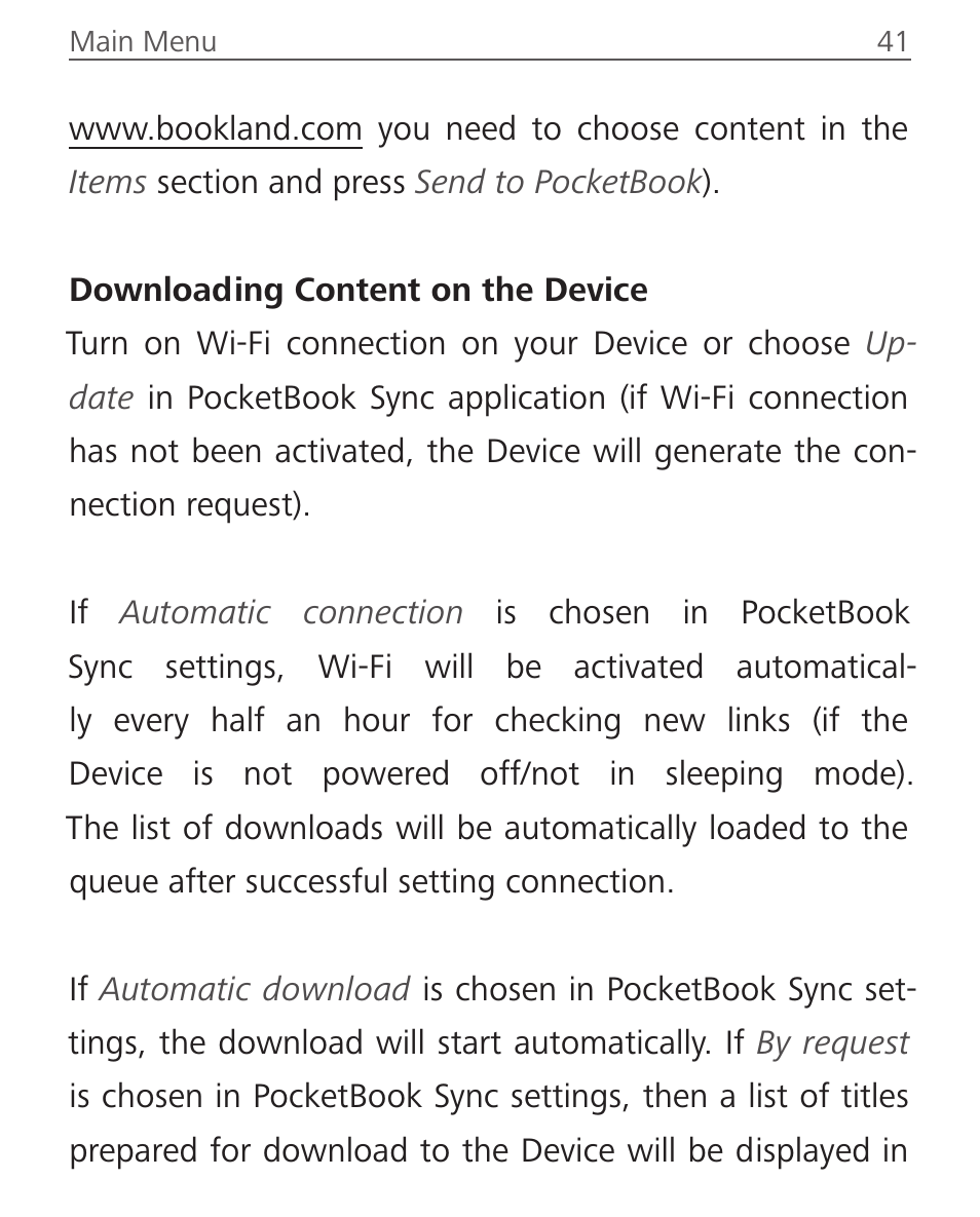 PocketBook Basic Touch User Manual | Page 43 / 93
