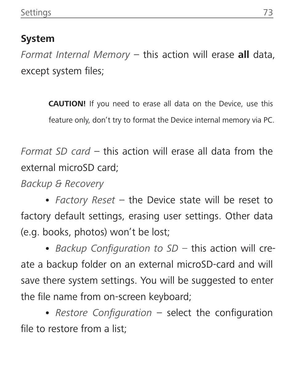 Advanced settings | PocketBook Basic Touch User Manual | Page 78 / 93