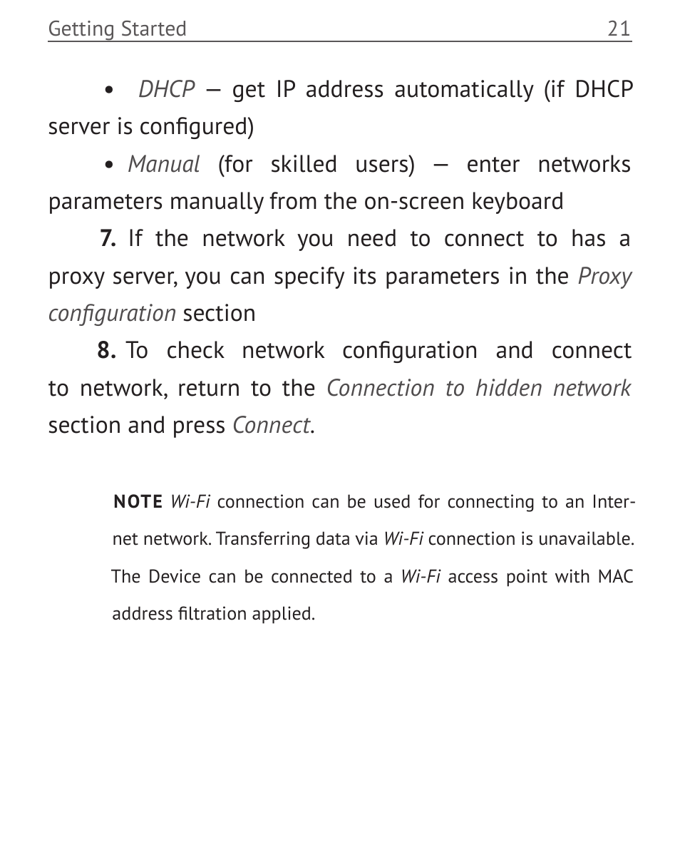 PocketBook Mini User Manual | Page 21 / 68