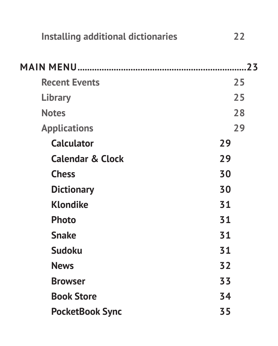 PocketBook Mini User Manual | Page 3 / 68