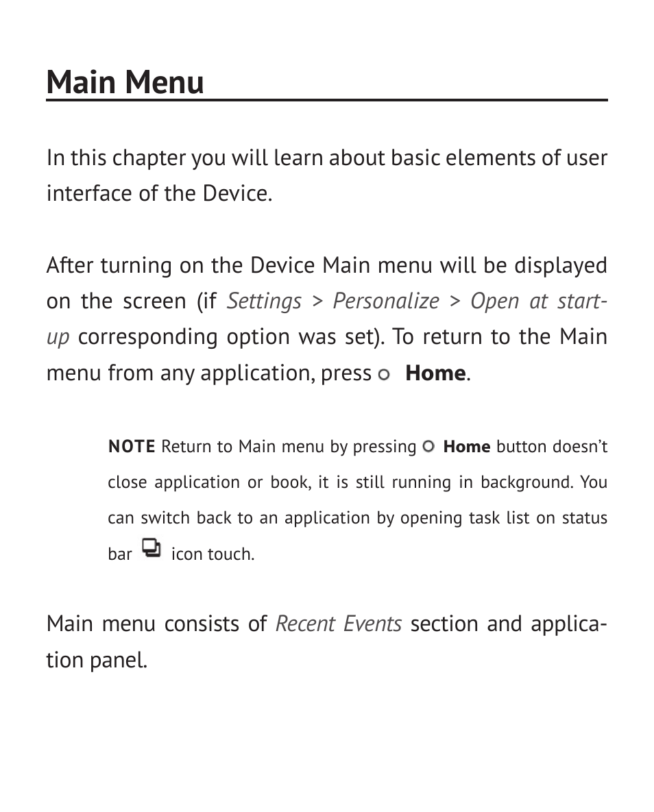 Main menu | PocketBook Color Lux User Manual | Page 24 / 89