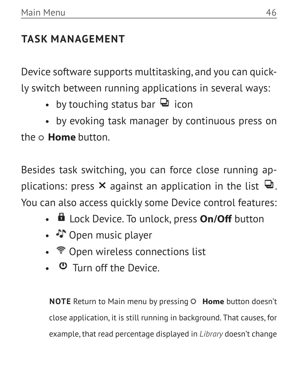 Task management | PocketBook Color Lux User Manual | Page 47 / 89