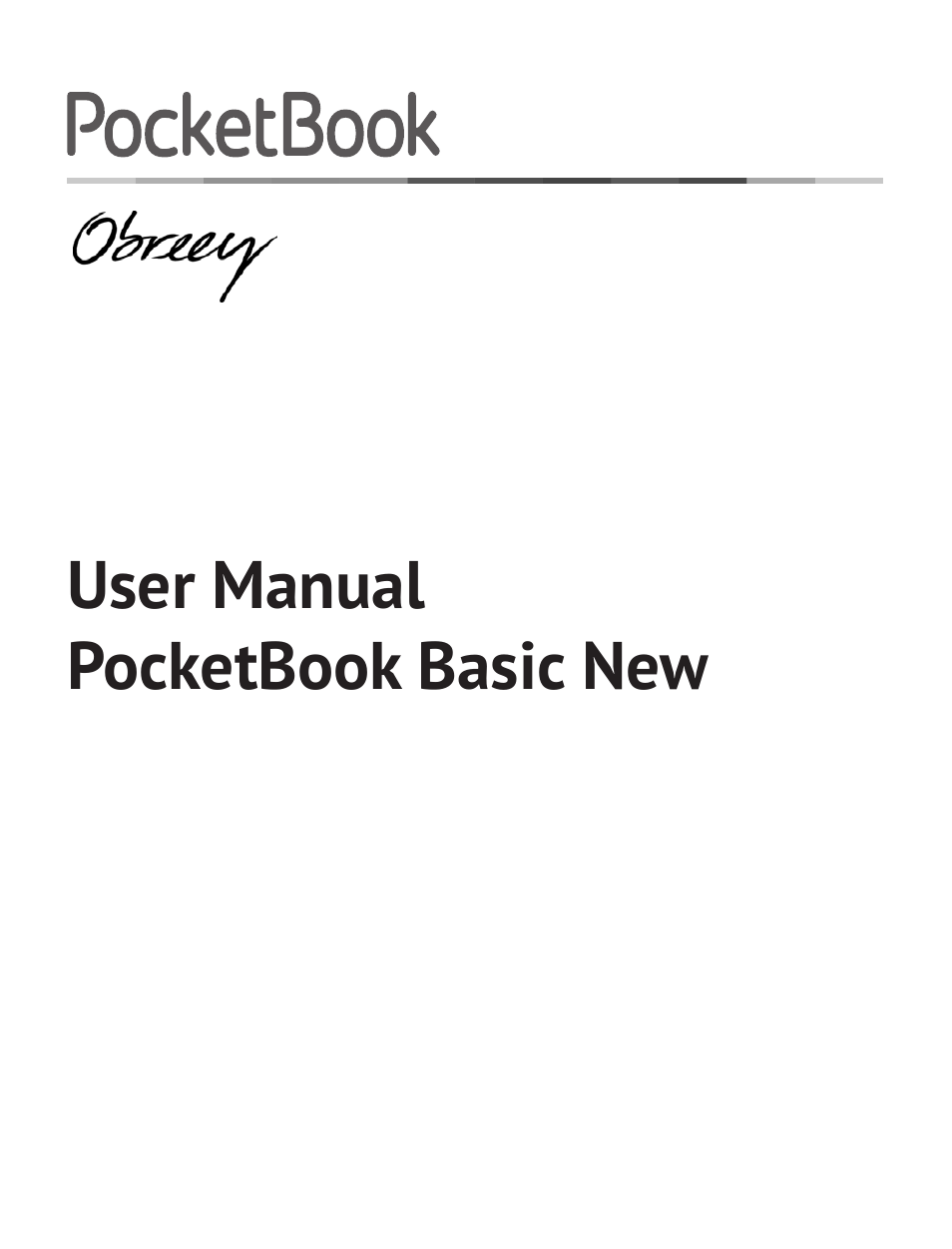 PocketBook Basic New 613 User Manual | 54 pages