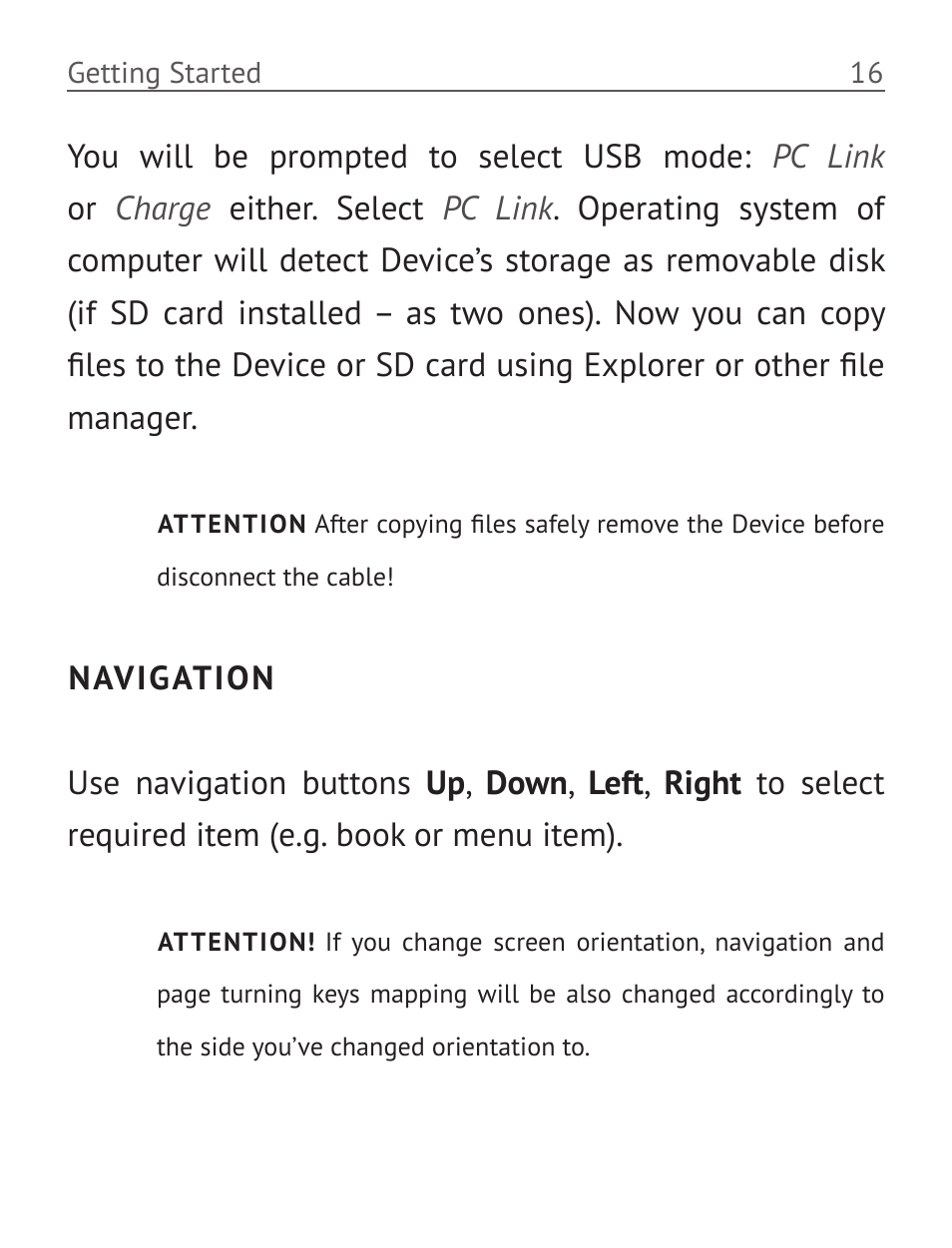 Navigation | PocketBook Basic New 613 User Manual | Page 17 / 54