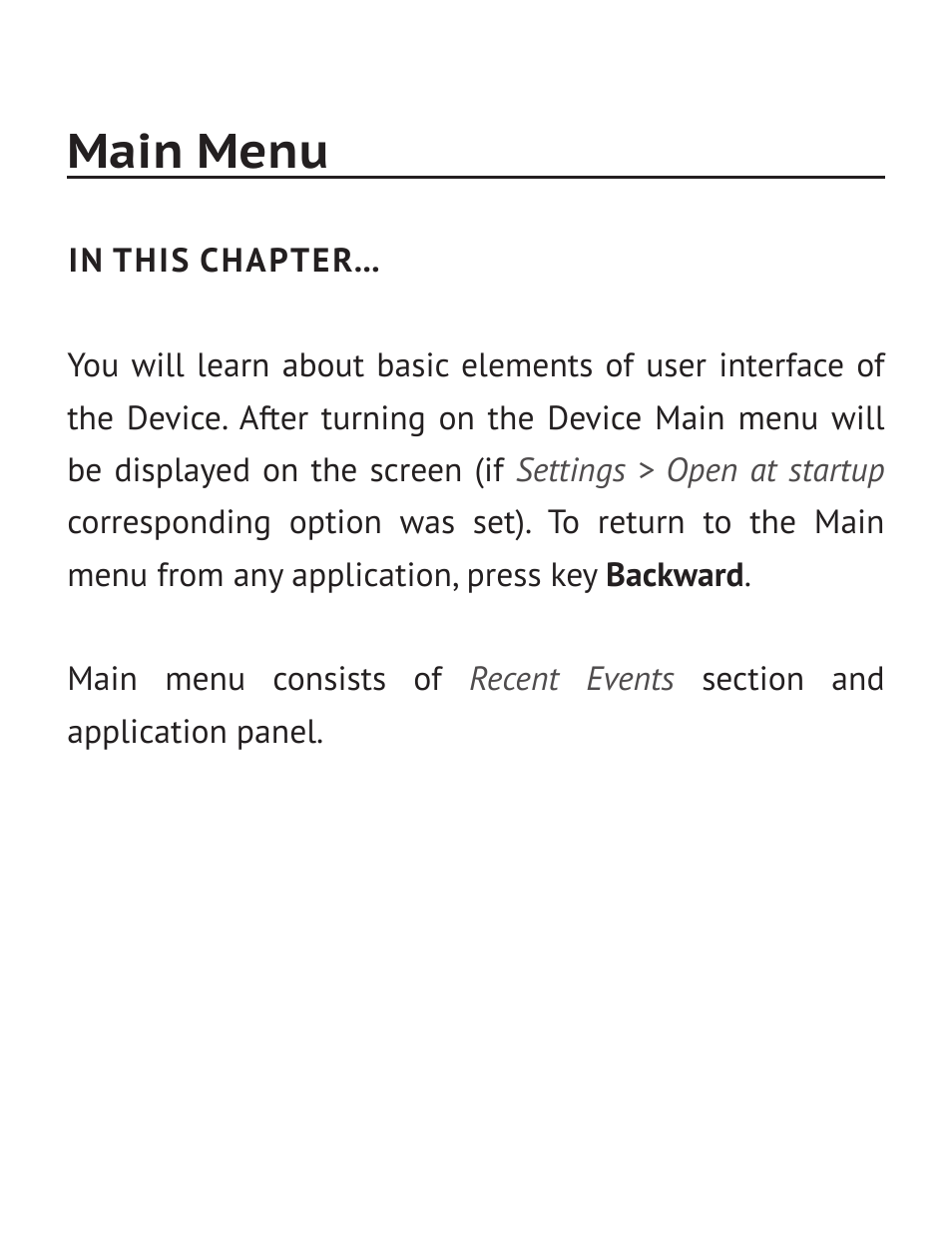 Main menu | PocketBook Basic New 613 User Manual | Page 21 / 54