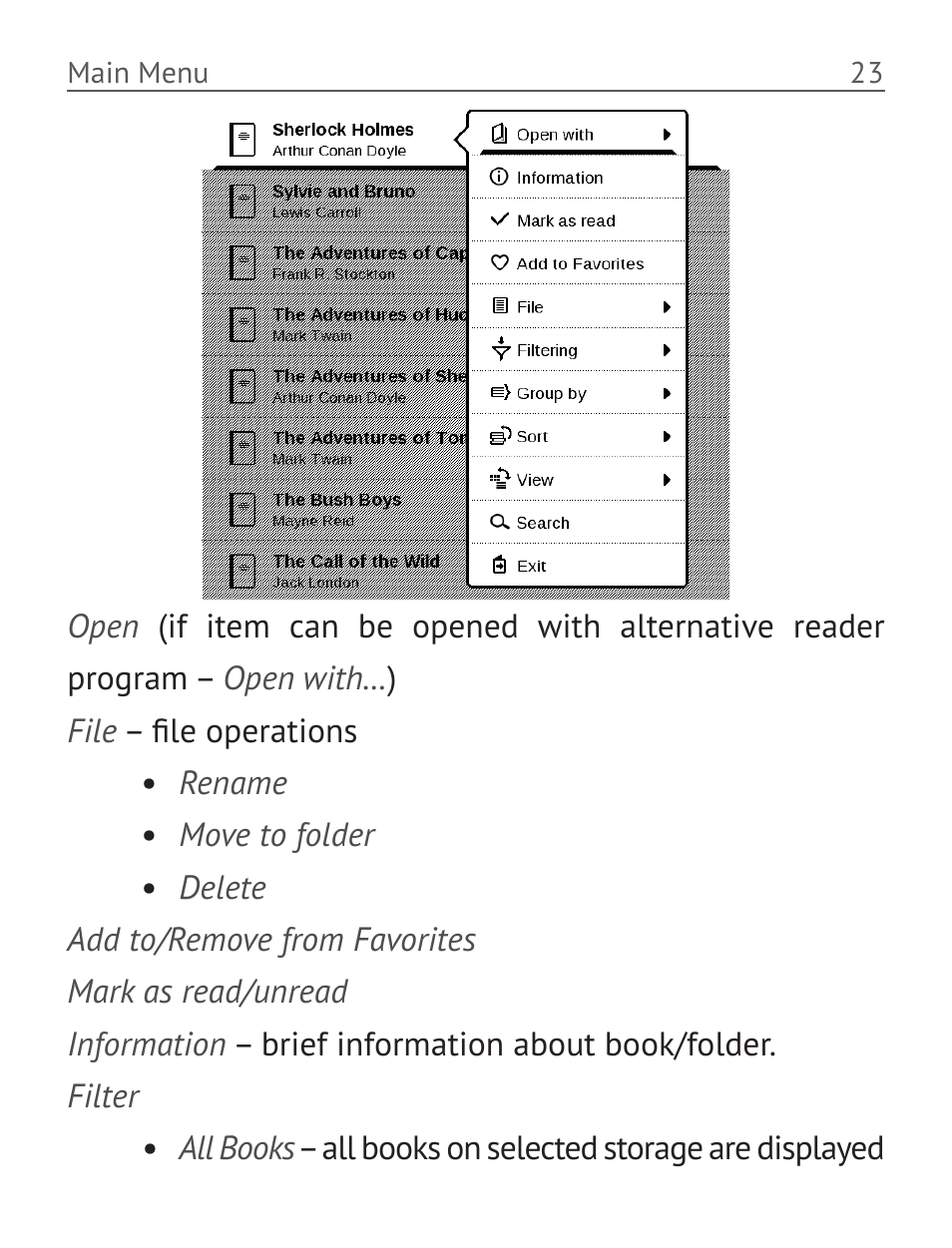PocketBook Basic New 613 User Manual | Page 24 / 54