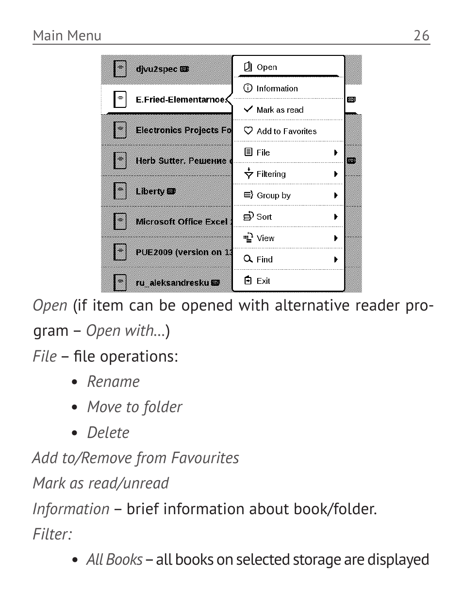 PocketBook Basic 611 User Manual | Page 27 / 64