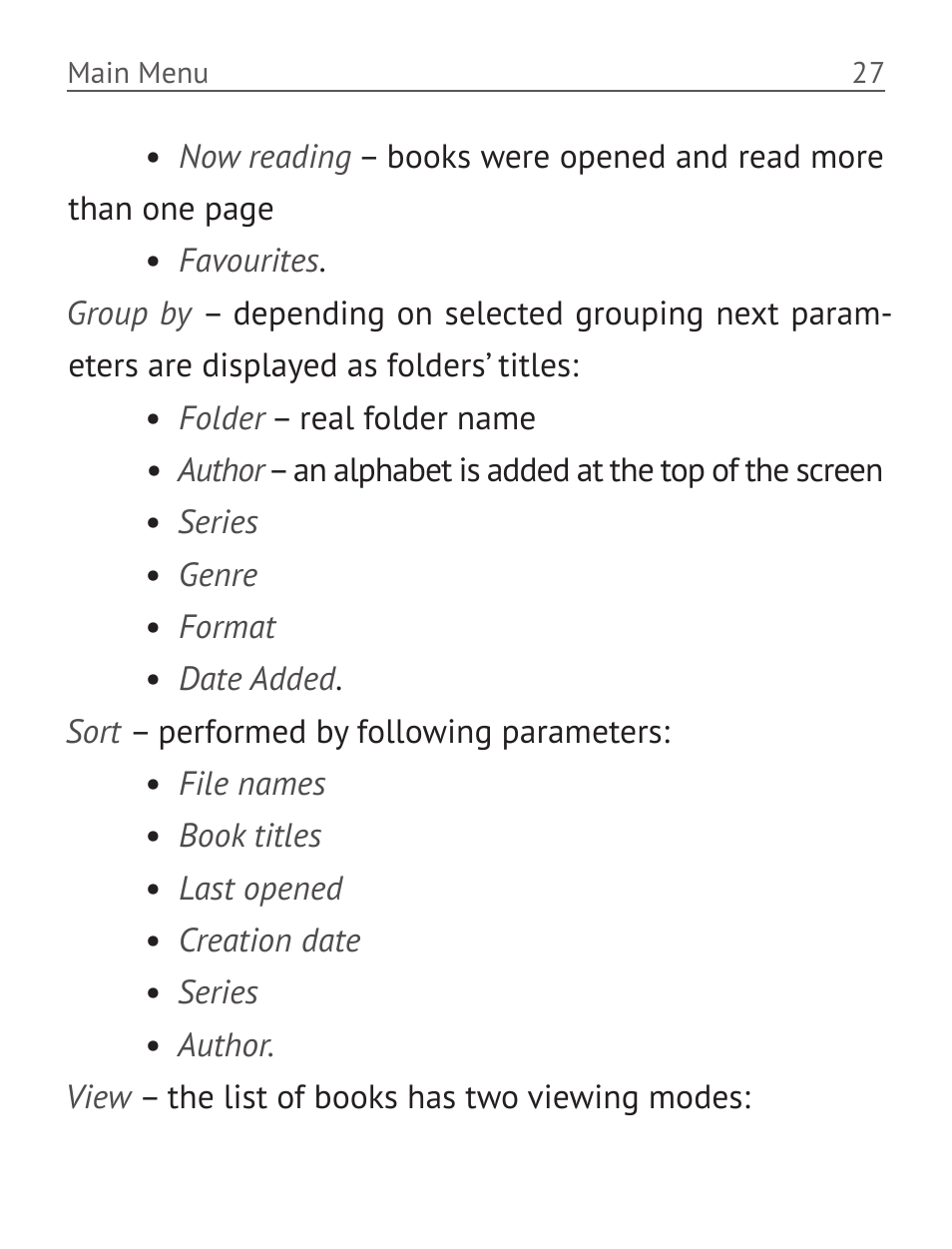 PocketBook Basic 611 User Manual | Page 28 / 64