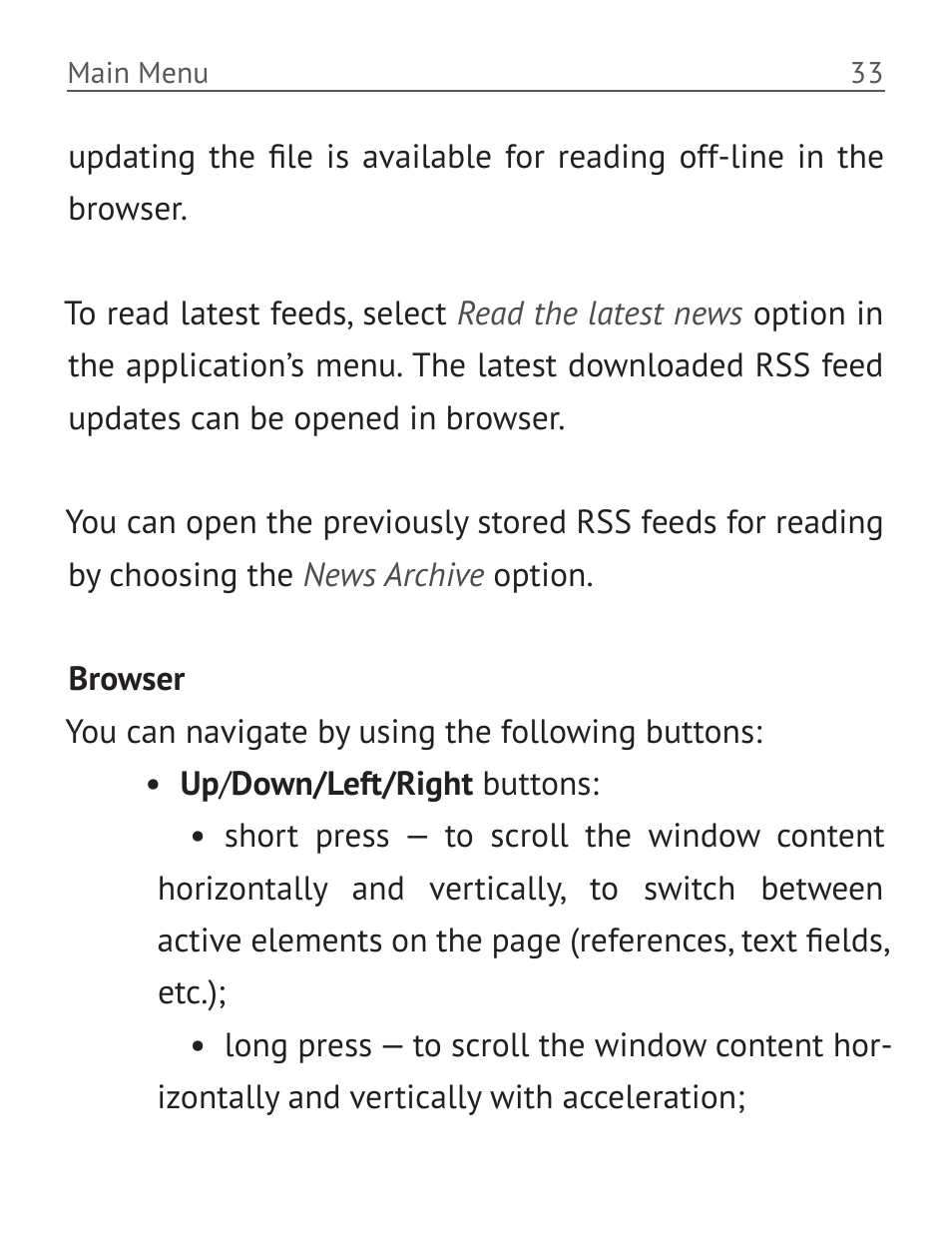 Browser, Browser 33 | PocketBook Basic 611 User Manual | Page 34 / 64