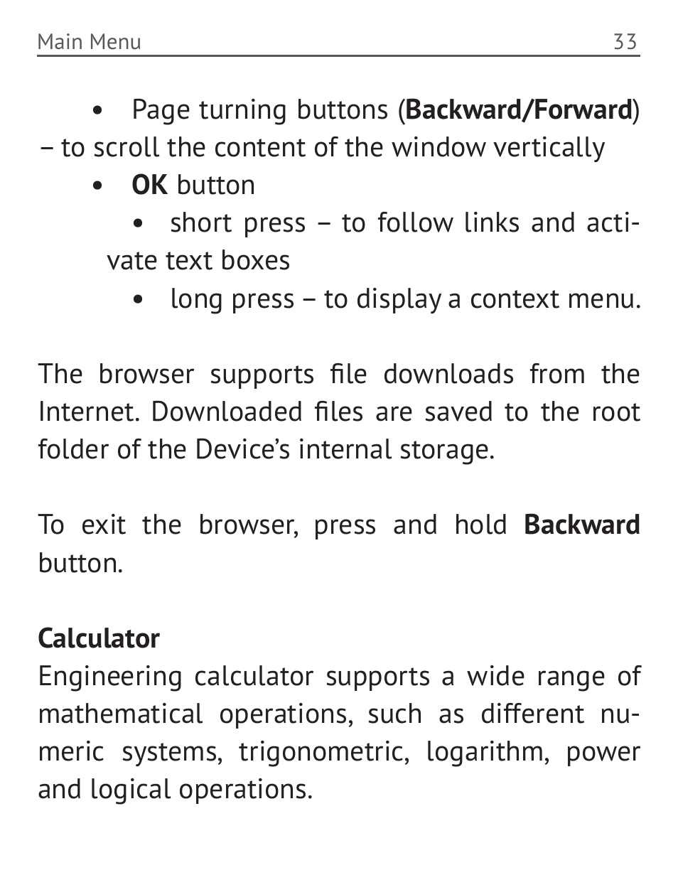 PocketBook 36 Plus User Manual | Page 34 / 67