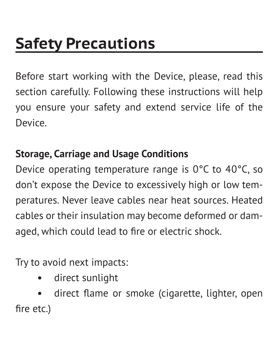 Safety precautions | PocketBook 36 Plus User Manual | Page 5 / 67